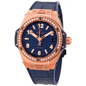 HUBLOT Big Bang One Click Diamond Blue Dial Ladies Watch 465.OX.7180.LR.1204