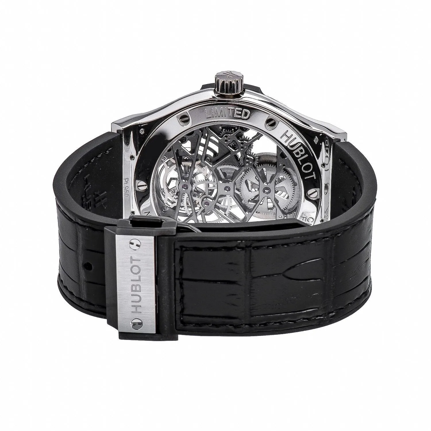 Hublot Ultra-Thin Skeleton Tourbillon Dial Skeleton Automatic Men's Luxury Watch 505.TX.0170.LR