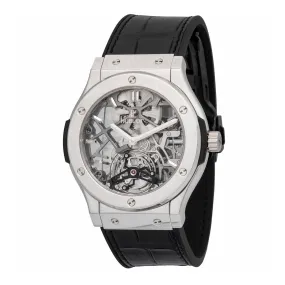 Hublot Ultra-Thin Skeleton Tourbillon Dial Skeleton Automatic Men's Luxury Watch 505.TX.0170.LR