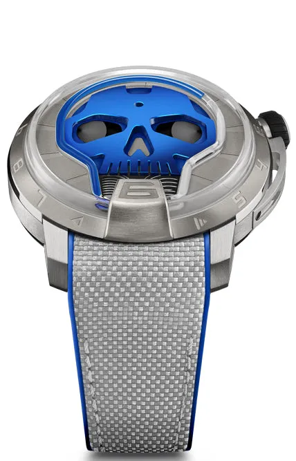 HYT Watches SKULL 48.8 Titanium Blue