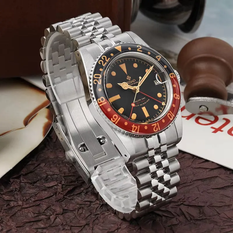 IPOSE IX DAO Dive Watch Fans for 6542 NH34 GMT Automatic Movement Men Watches Waterproof 100M Sapphire C3 Luminous Wristwatch