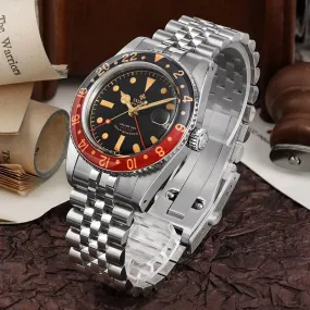 IPOSE IX DAO Dive Watch Fans for 6542 NH34 GMT Automatic Movement Men Watches Waterproof 100M Sapphire C3 Luminous Wristwatch