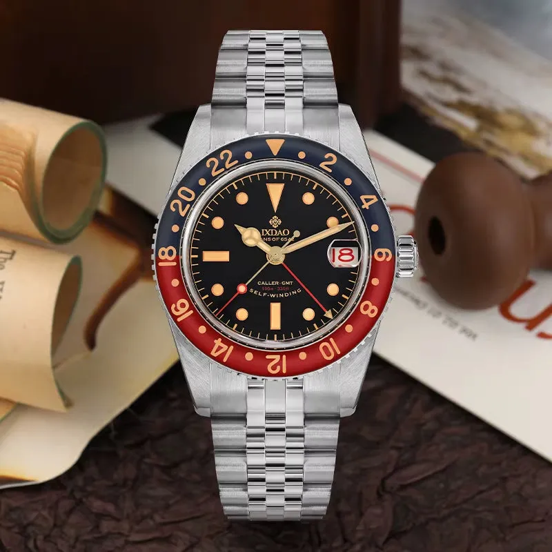 IPOSE IX DAO Dive Watch Fans for 6542 NH34 GMT Automatic Movement Men Watches Waterproof 100M Sapphire C3 Luminous Wristwatch