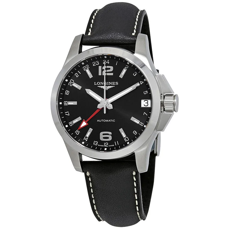 Longines Conquest GMT Automatic Black Dial Men's Watch L36874562