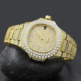 Lord Steel Crystal Watch
