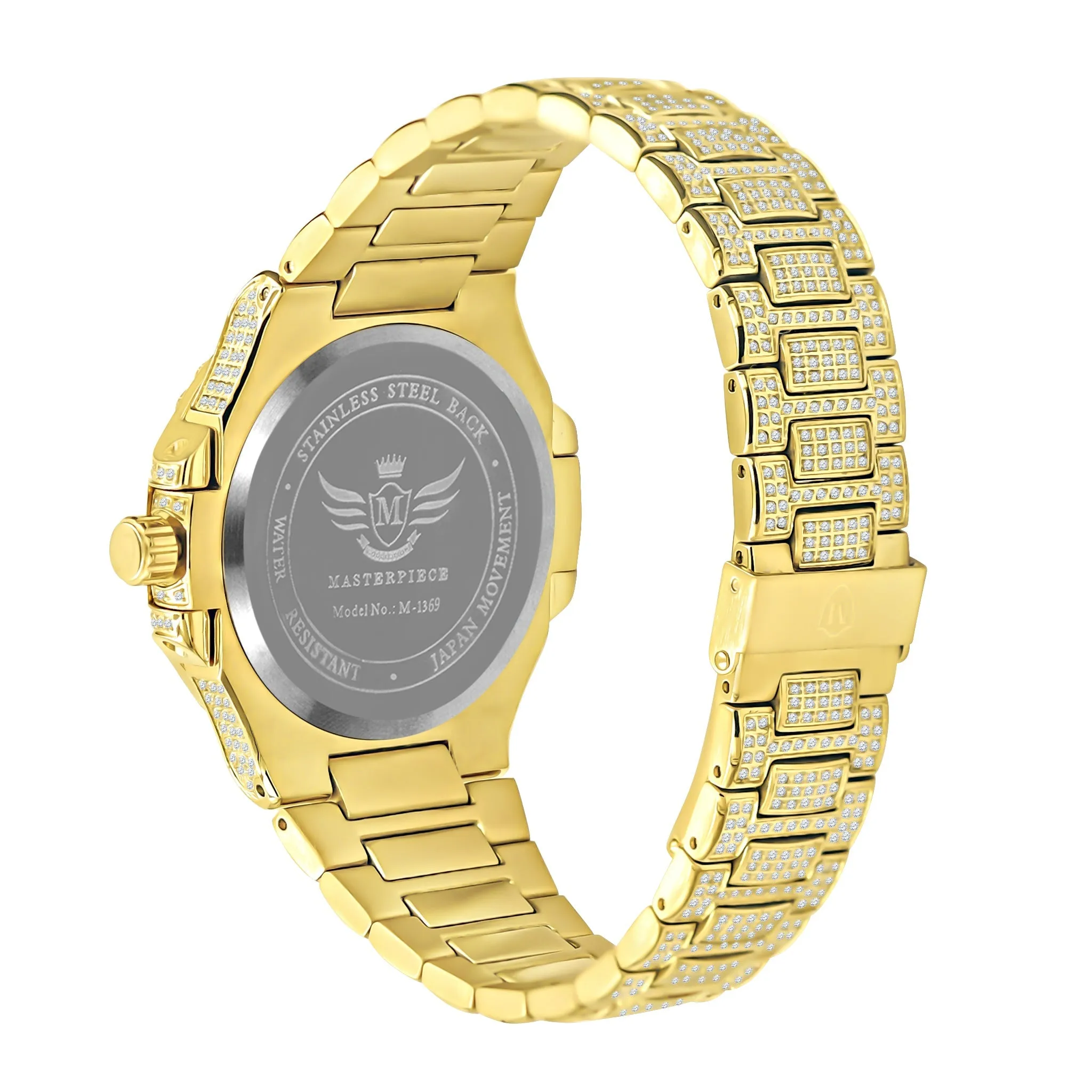 Lord Steel Crystal Watch
