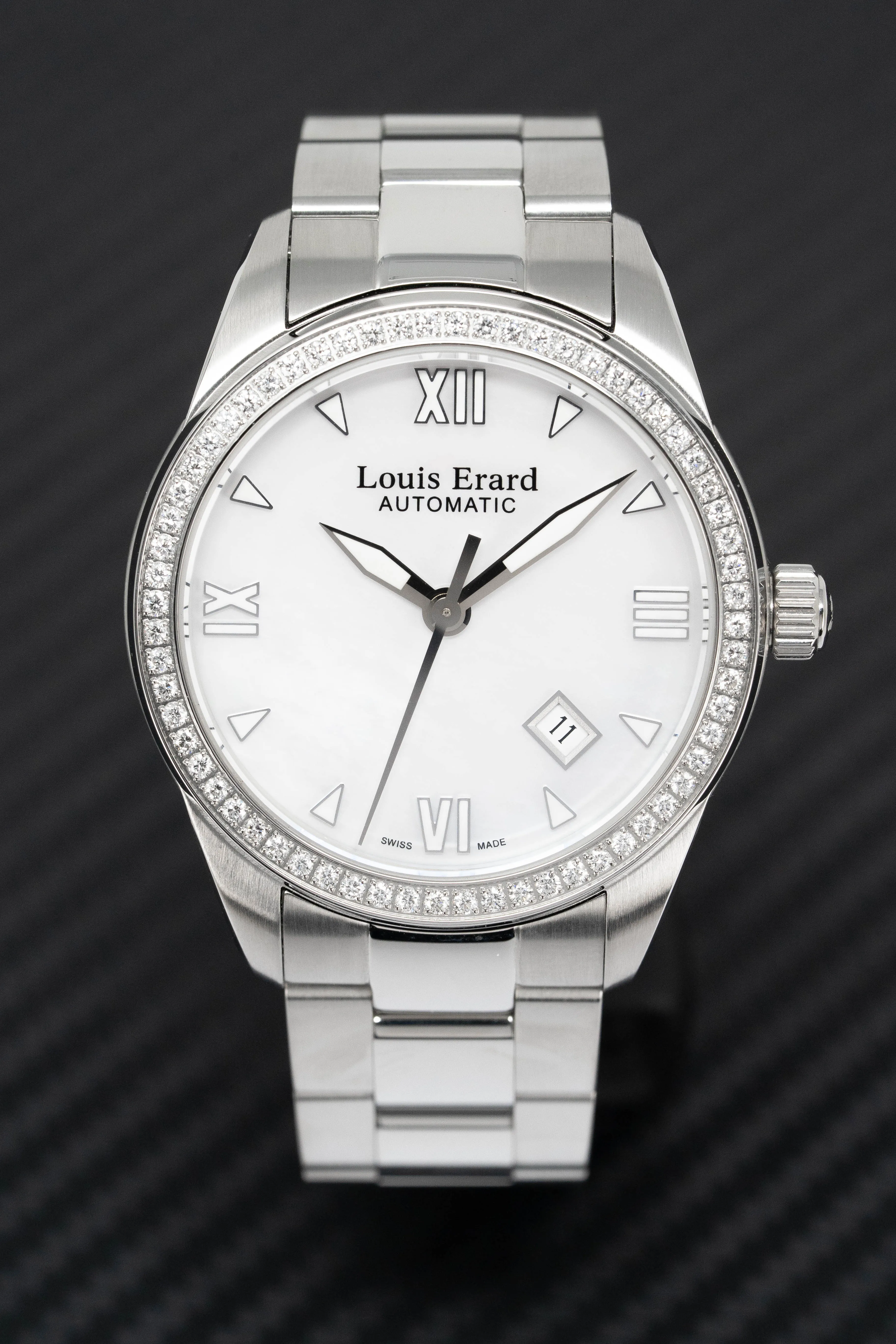 Louis Erard Watch Men's Automatic Heritage Diamond Mother of Pearl 69101SE04.BMA19