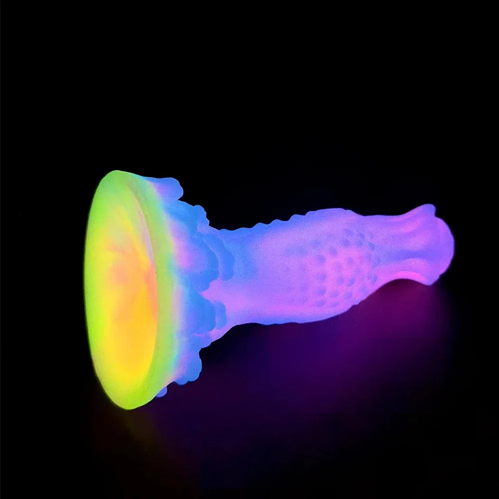 Luminous Monster Dildo - Exotic Dog Dildo Knotted Butt Plug Male Female Sex Toy