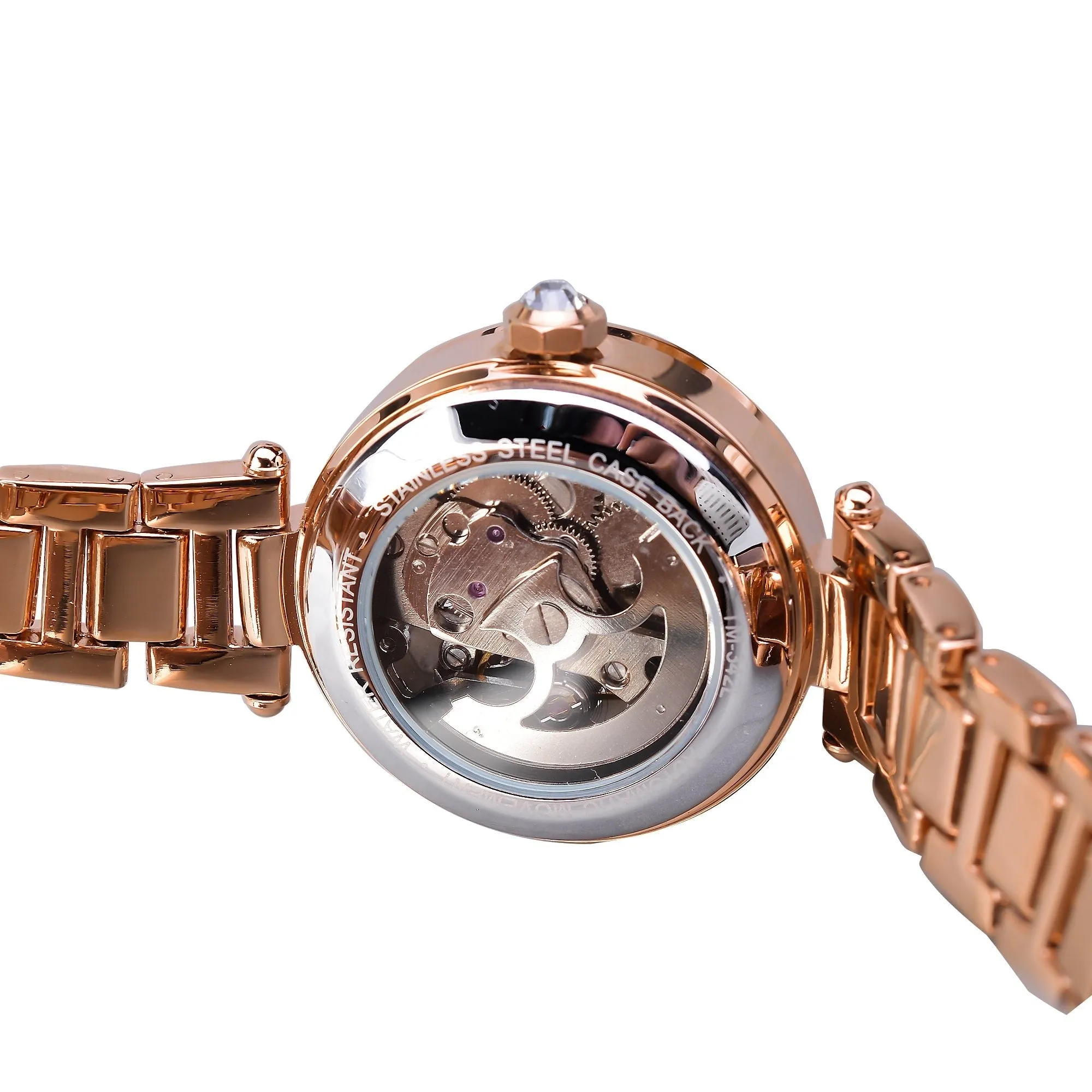 Luxury Fashion Diamond Automatic Mechanical Hip Hop Watch for Women
