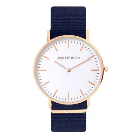 Matrix White Dial Blue NATO Strap Watch