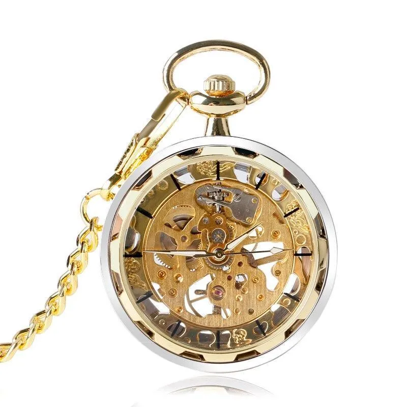Mechanical Skeleton Open Face Pocket Watch - Series