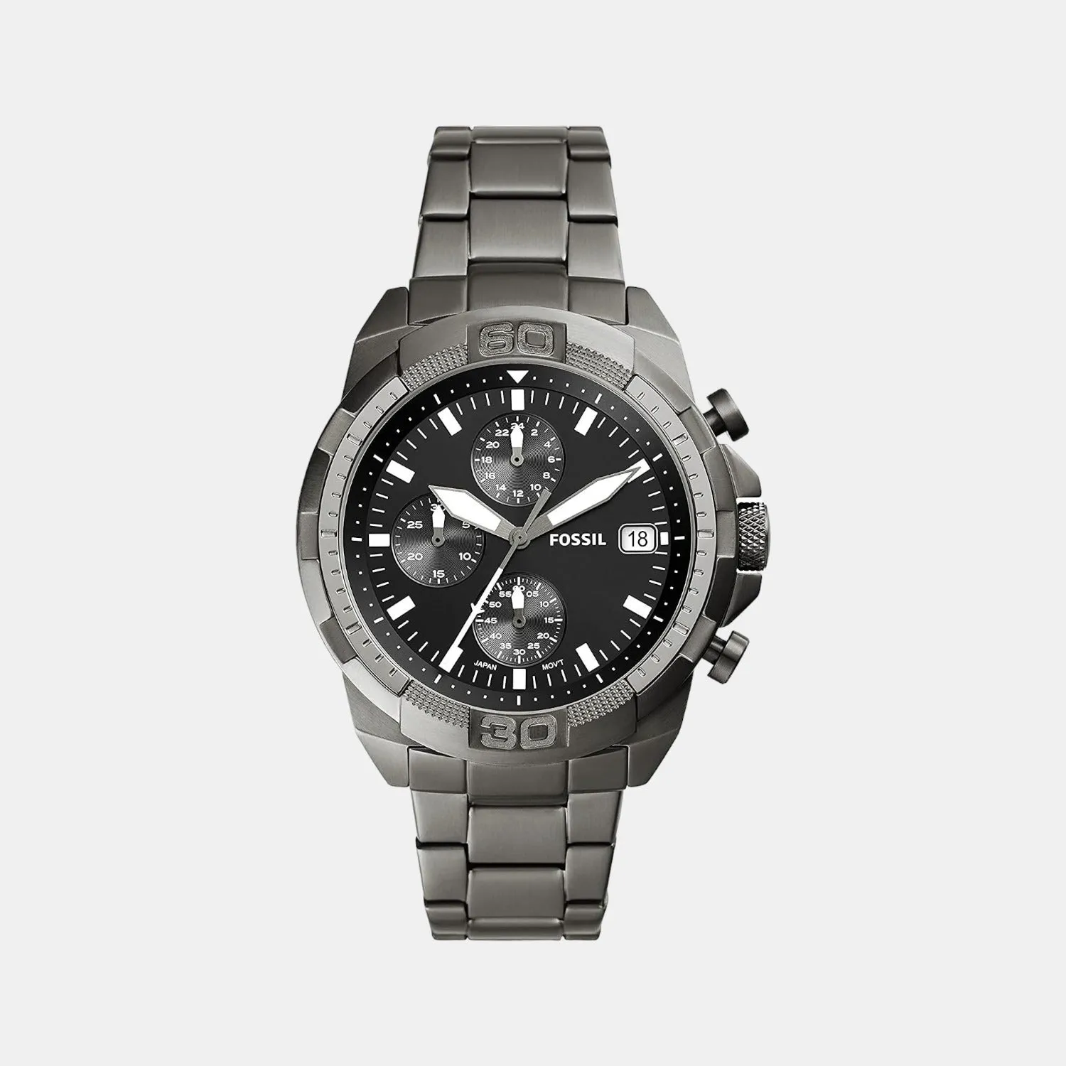 Men's Black Stainless Steel Chronograph Watch FS5852