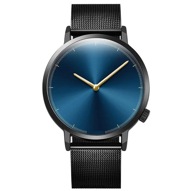 Mens Business Male Watch 2019 Fashion Classic Gold Quartz Stainless Steel Wrist Watch Watches Men Clock relogio masculino#YY