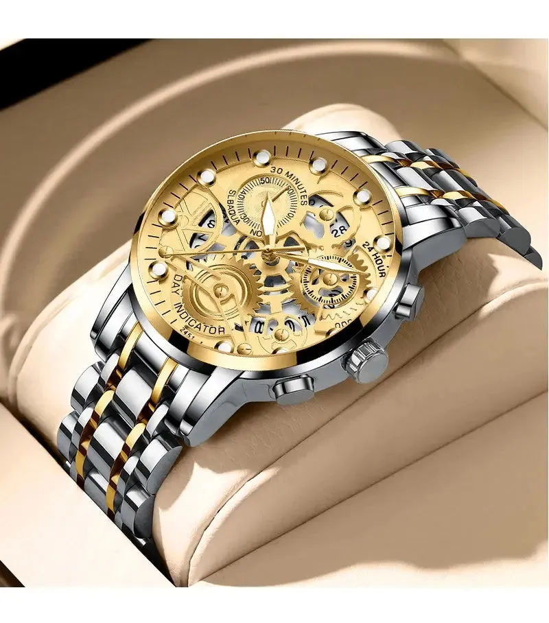 Men's Business Watch Skeleton Design Fashion Mechanical Style