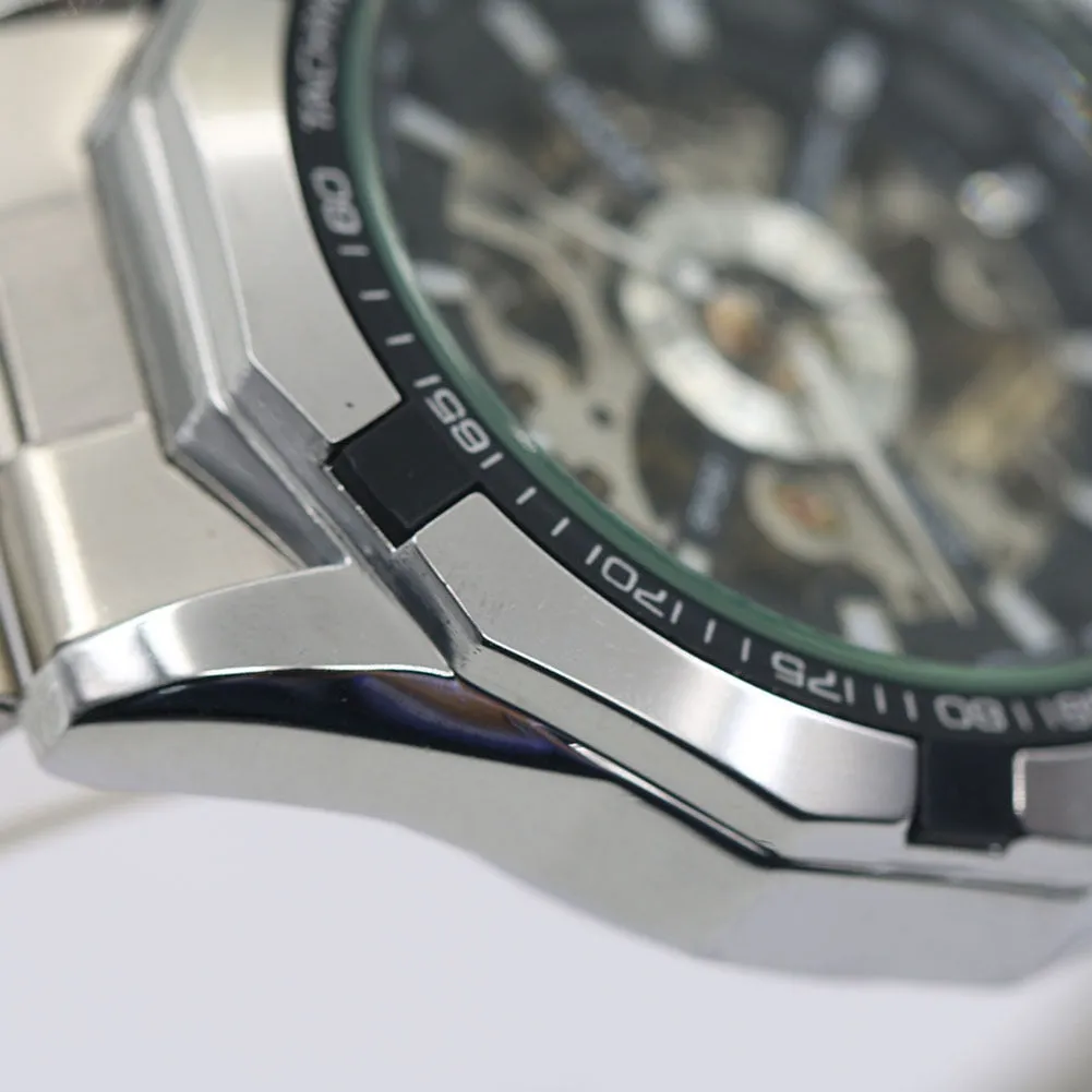 Men's Hollow Skeleton Dial Automatic Mechanical Wrist Watch
