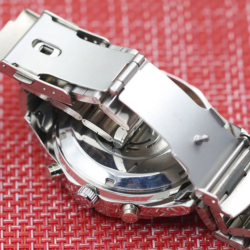 Men's Hollow Skeleton Dial Automatic Mechanical Wrist Watch