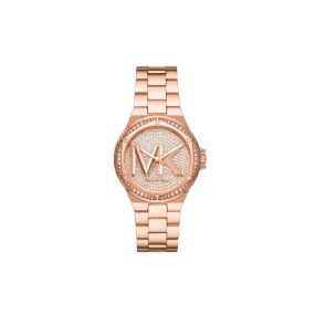 Michael Kors Lennox Rose Gold-Tone Logo Watch