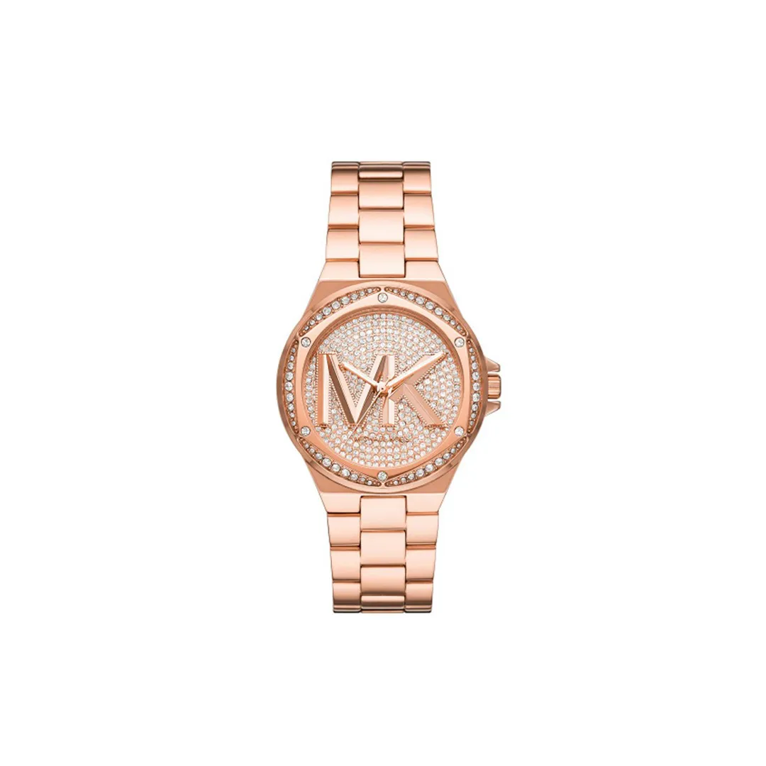 Michael Kors Lennox Rose Gold-Tone Logo Watch