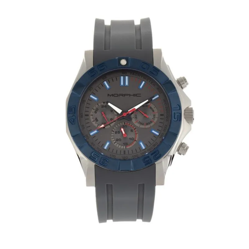 Morphic M75 Series Tachymeter Strap Watch w/Day/Date