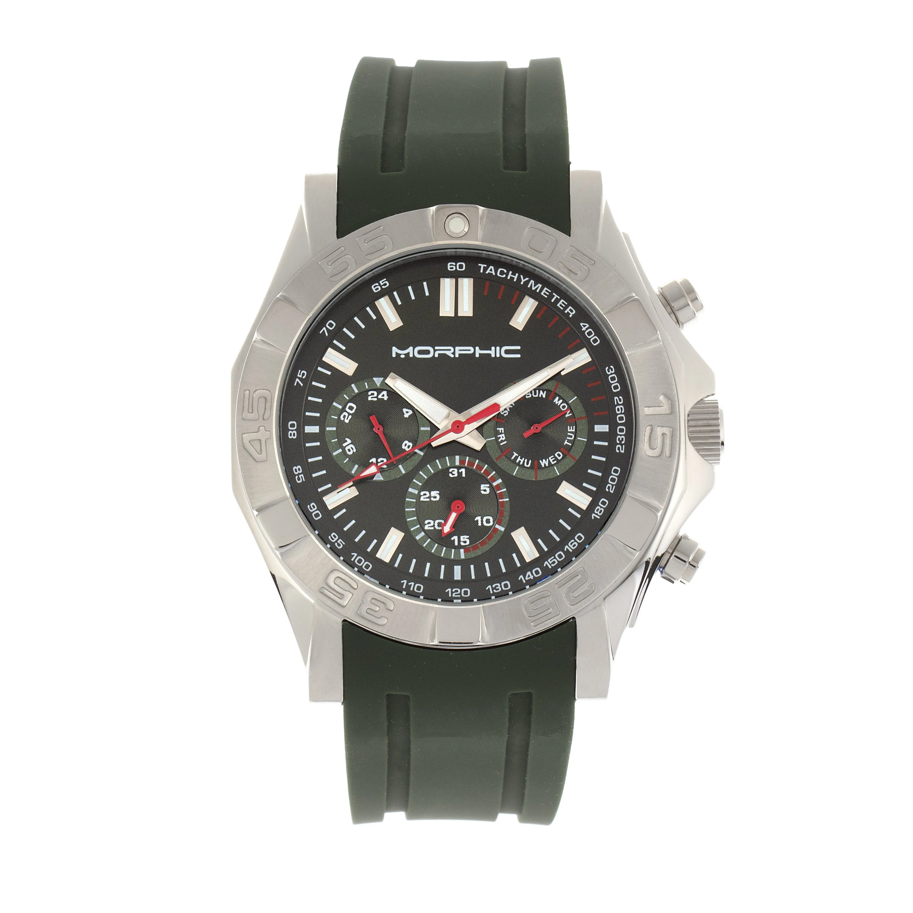Morphic M75 Series Tachymeter Strap Watch w/Day/Date