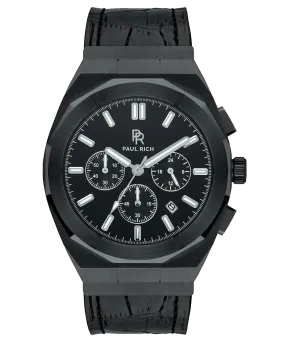 Motorsport Black Leather