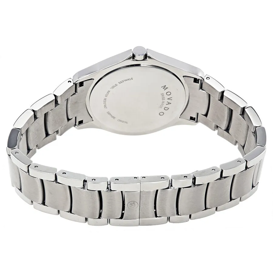 Movado Masino Black Dial Diamonds Men's Wartch 0606185