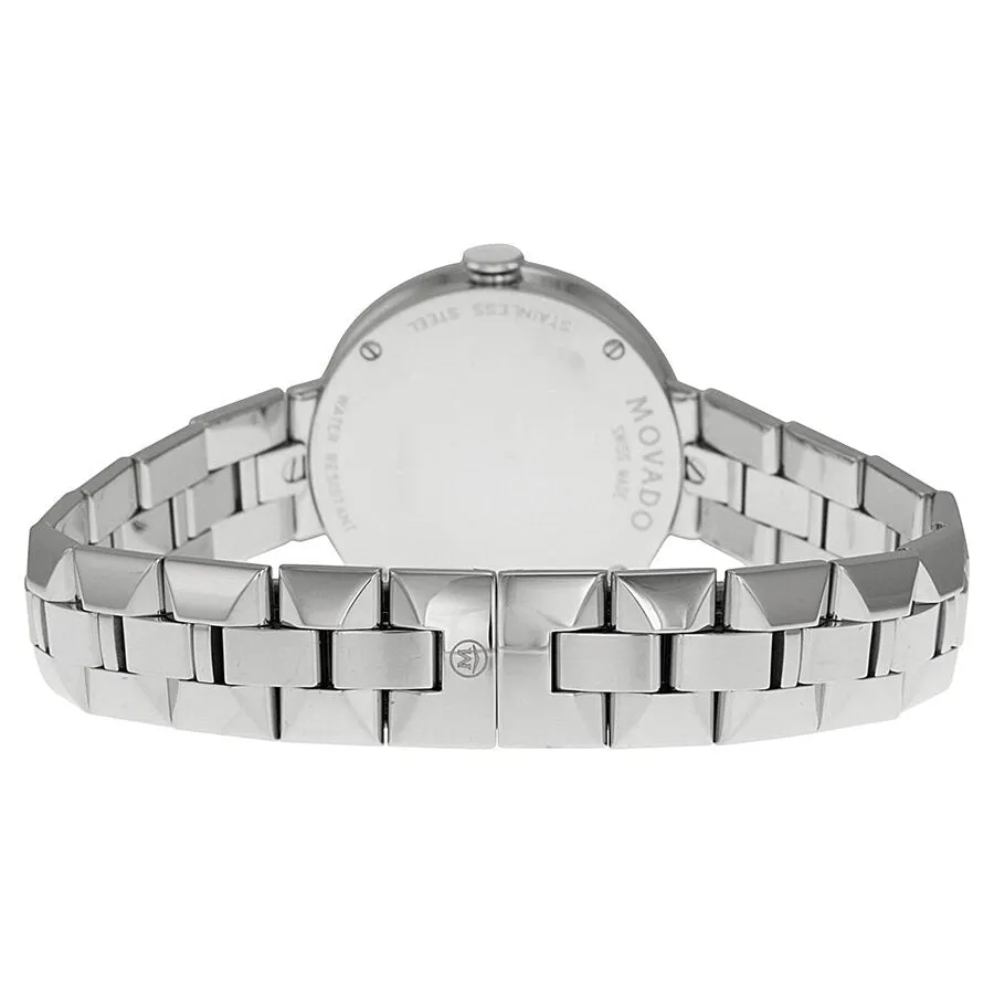 Movado Sapphire Silver Dial Stainless Steel Ladies Watch 0606814