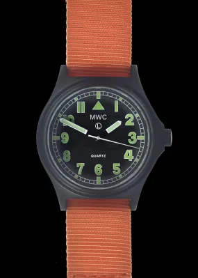 MWC G10 100m / 330ft Water resistant Search and Rescue (SAR) Black PVD Steel Military Watch with Sapphire Crystal - NATO Stock Number: NSN 6645-99-493-1283