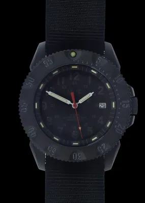 MWC P656 Latest Model Titanium Tactical Series Watch with Subdued Dial, GTLS Tritium and Ten Year Battery Life (Date Version)
