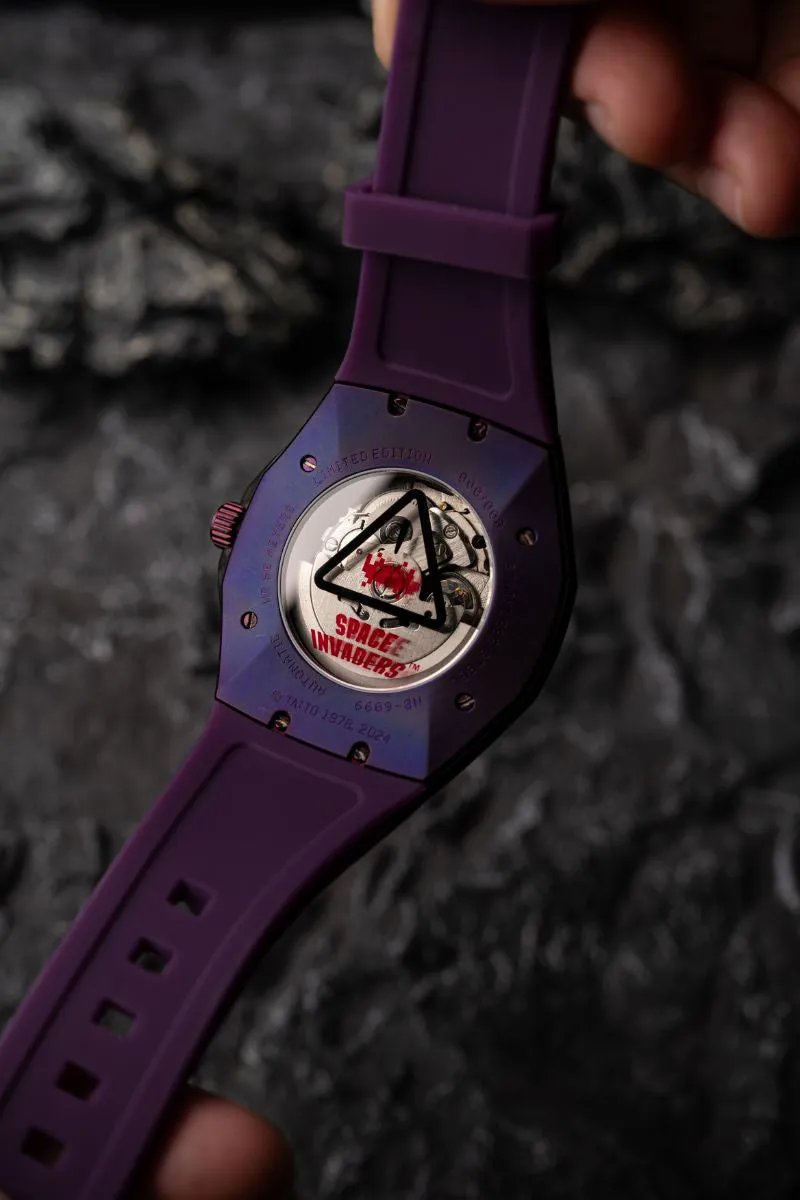 Nubeo OAO Automatic Space Invaders Limited Edition Innader Indigo Men's Watch NB-6099-SI-05