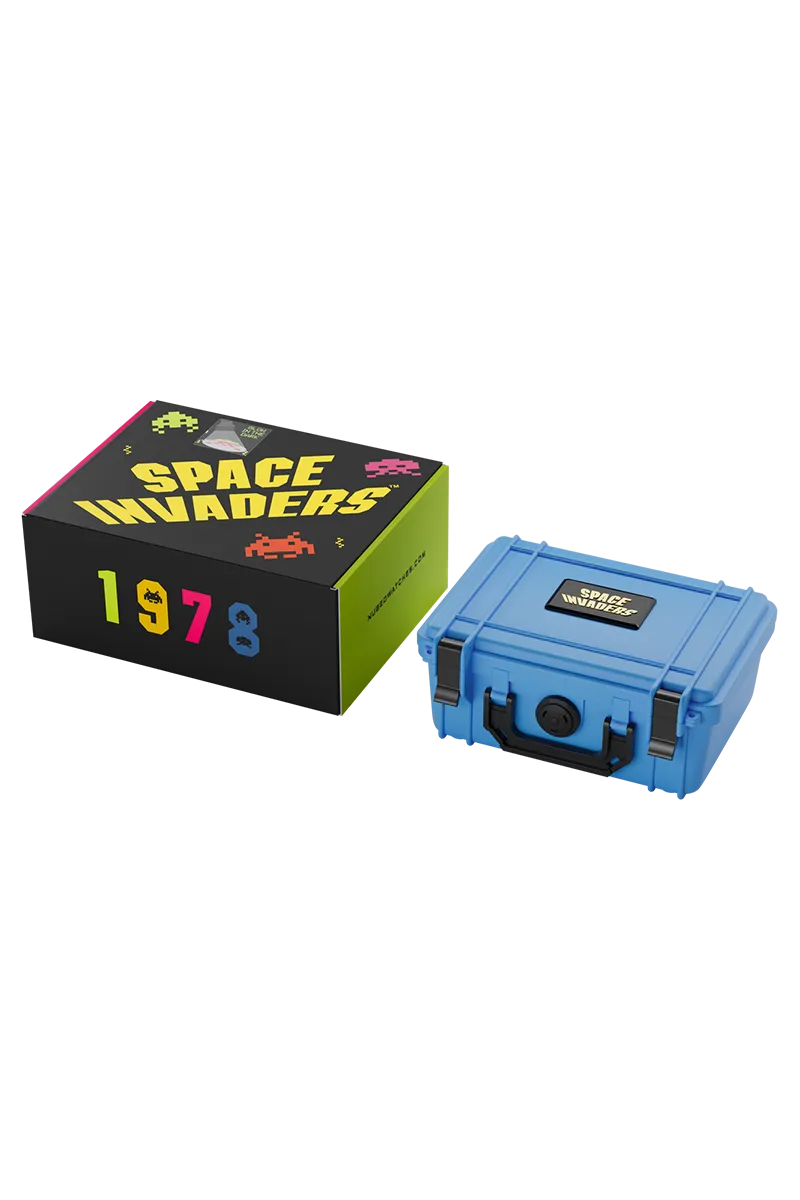 Nubeo OAO Automatic Space Invaders Limited Edition Innader Indigo Men's Watch NB-6099-SI-05
