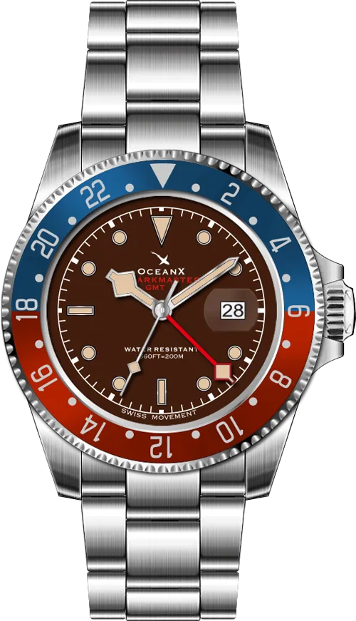 OceanX Sharkmaster GMT II SMS-GMT-0223 (Nearly new)