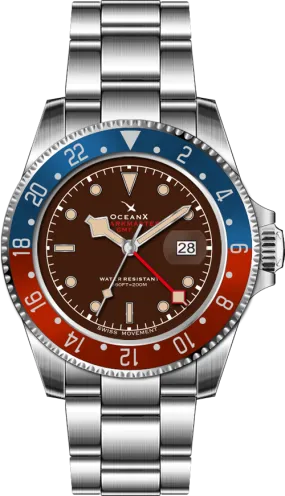 OceanX Sharkmaster GMT II SMS-GMT-0223 (Nearly new)