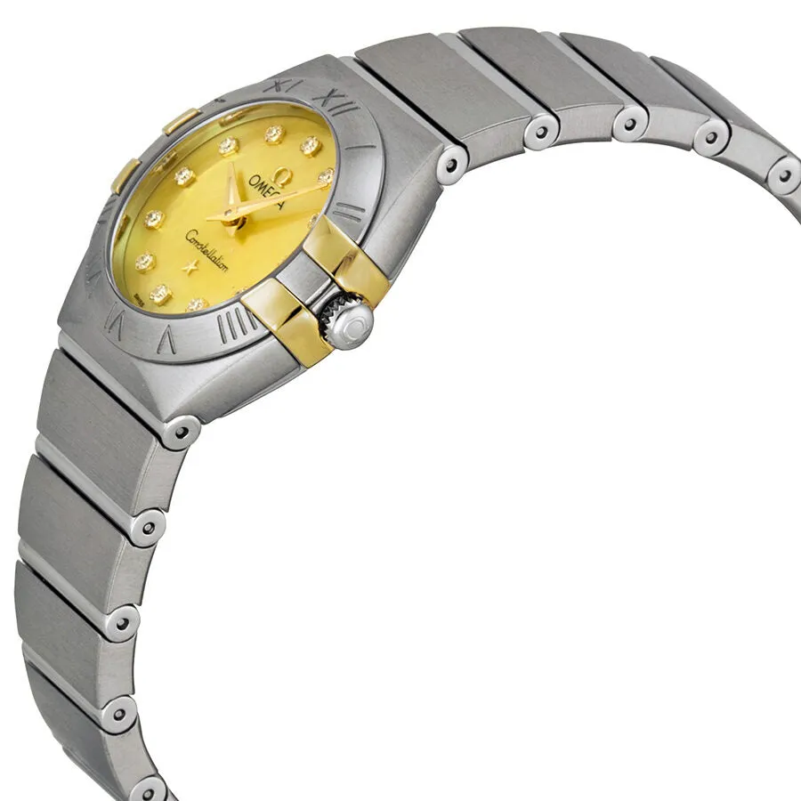 Omega Constellation Champagne Mother of Pearl Diamond Ladies Watch 12320246057002 123.20.24.60.57.002