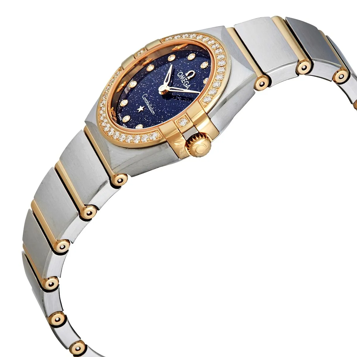 Omega Constellation Quartz Diamond Blue Dial Ladies Watch 131.25.25.60.53.001