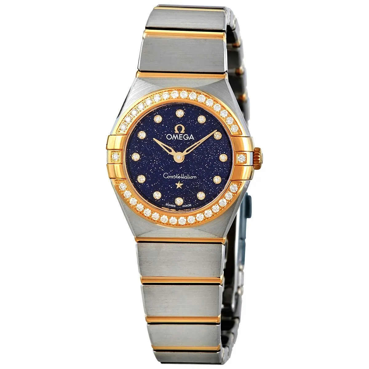 Omega Constellation Quartz Diamond Blue Dial Ladies Watch 131.25.25.60.53.001