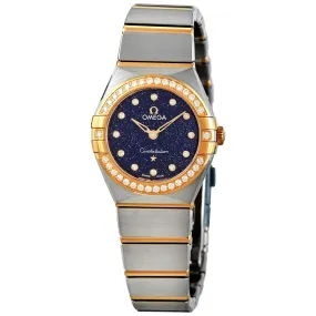 Omega Constellation Quartz Diamond Blue Dial Ladies Watch 131.25.25.60.53.001