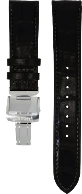 Orient Black Leather Strap 22mm UL015011J0