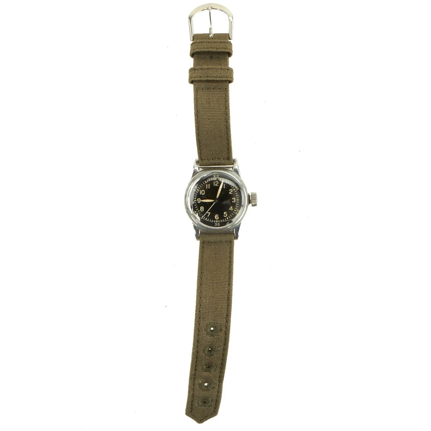 Original U.S. WWII 1945 dated Type A-11 USAAF Wrist Watch by Waltham - Fully Functional