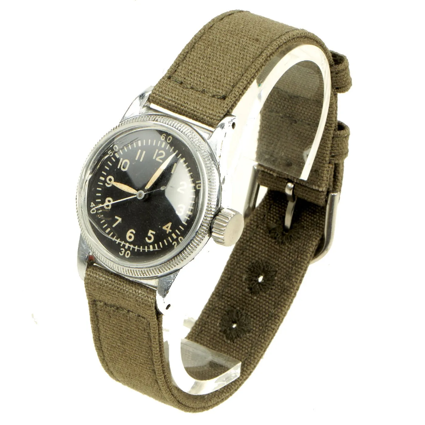Original U.S. WWII 1945 dated Type A-11 USAAF Wrist Watch by Waltham - Fully Functional