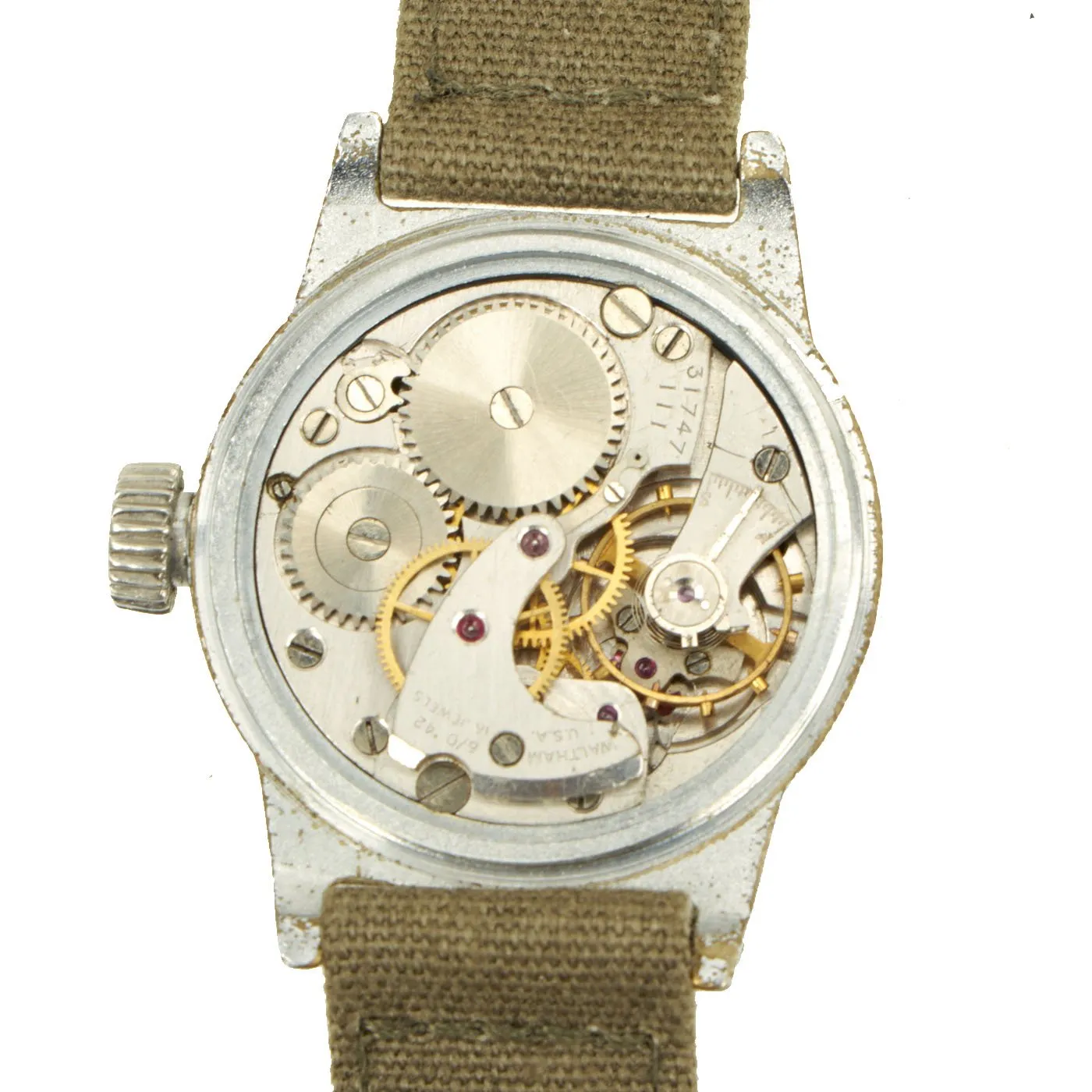 Original U.S. WWII 1945 dated Type A-11 USAAF Wrist Watch by Waltham - Fully Functional