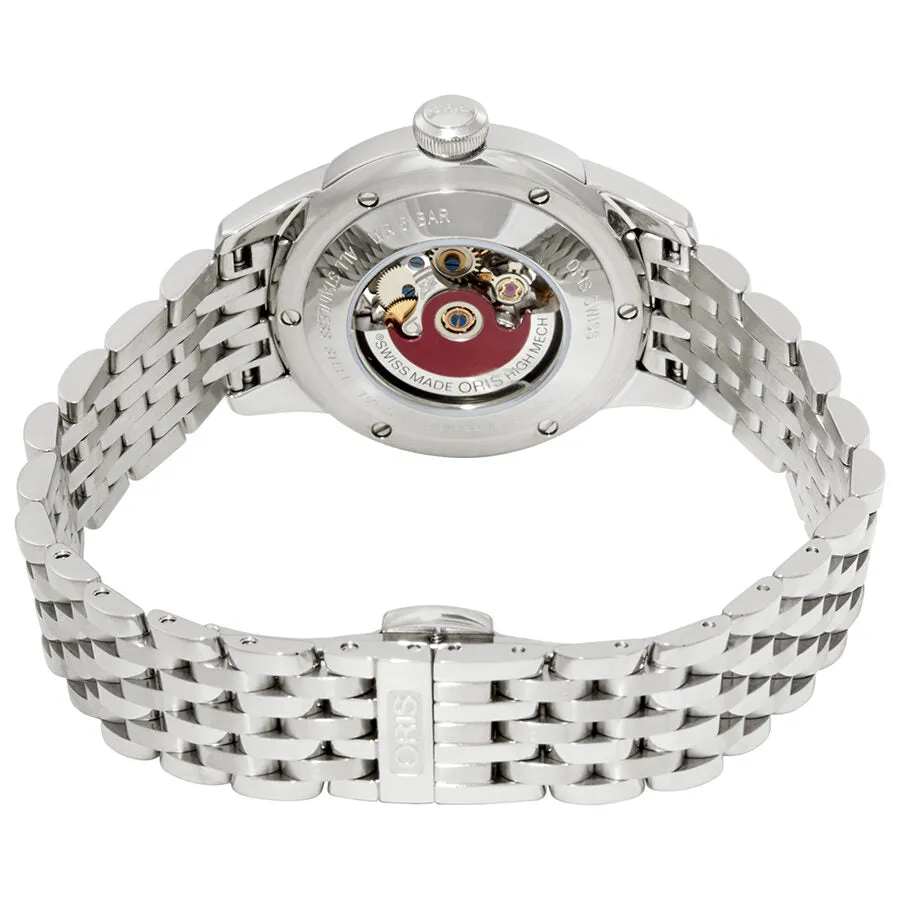 Oris Artelier Silver Skeleton Dial Stainless Steel Ladies Watch 01 560 7687 4019-07 8 14 77