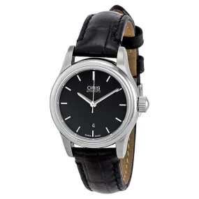 Oris Classic Date Automatic Black Dial Stainless Steel Ladies Watch 561-7650-4054LS 01 561 7650 4054-07 5 14 11