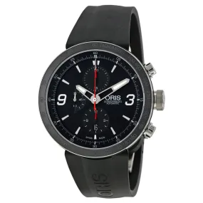 Oris TT1 Automatic Chronograph Black Rubber Strap Men's Watch 674-7659-4174RS 01 674 7659 4174 07 4 25 06