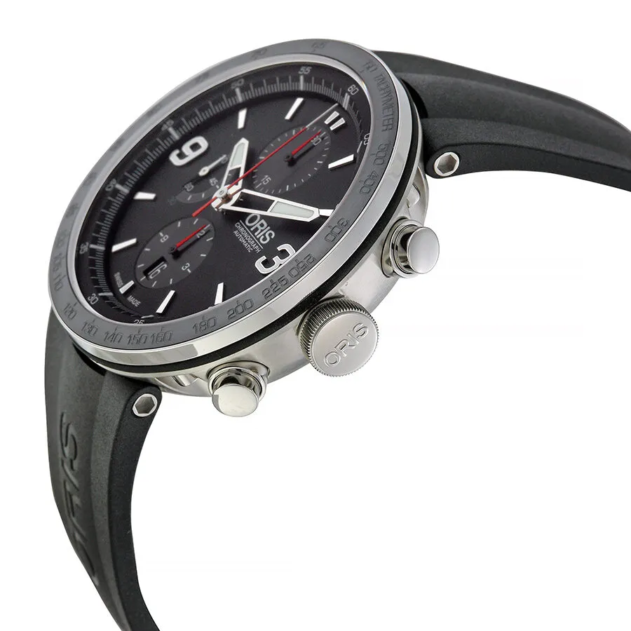 Oris TT1 Automatic Chronograph Black Rubber Strap Men's Watch 674-7659-4174RS 01 674 7659 4174 07 4 25 06
