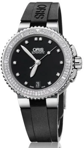 ORS Watch Aquis Date Diamond Rubber
