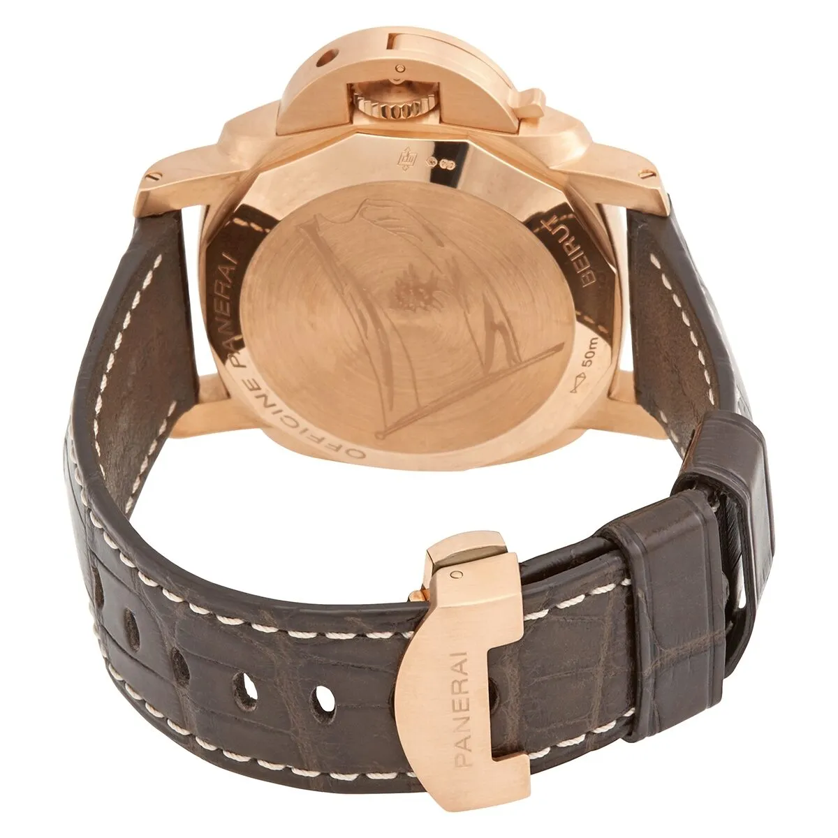 Panerai Luminor GMT 10 Days GMT Brown Dial Men's Watch PAM00487