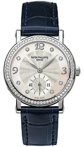 Patek Philippe Calatrava 18kt White Gold Diamond Ladies Watch 4959G