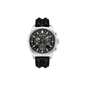 Police Malawi Stainless Steel Leather Watch PEWJF2204101