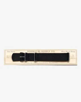 POLYESTER NATO WATCH STRAP BLACK